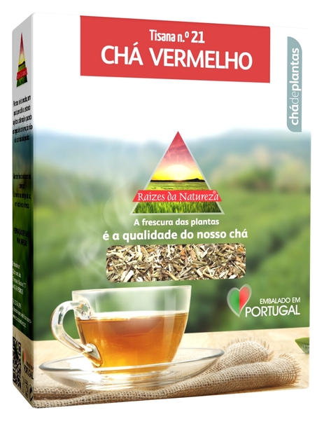 Chá de plantas chá vermelho